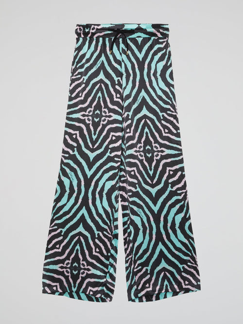 Pattern Print Palazzo Pants