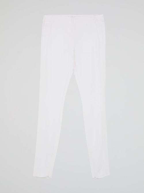 White Skinny Leg Trousers