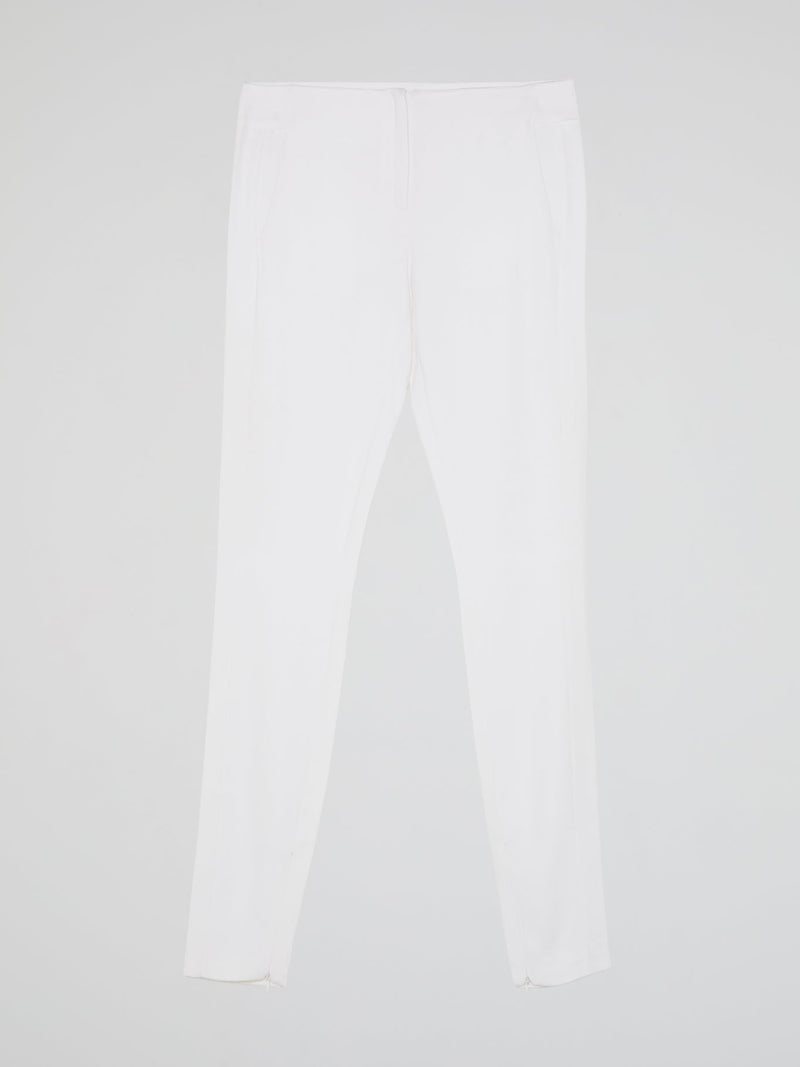 White Skinny Leg Trousers