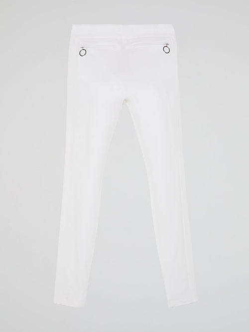 White Skinny Leg Trousers