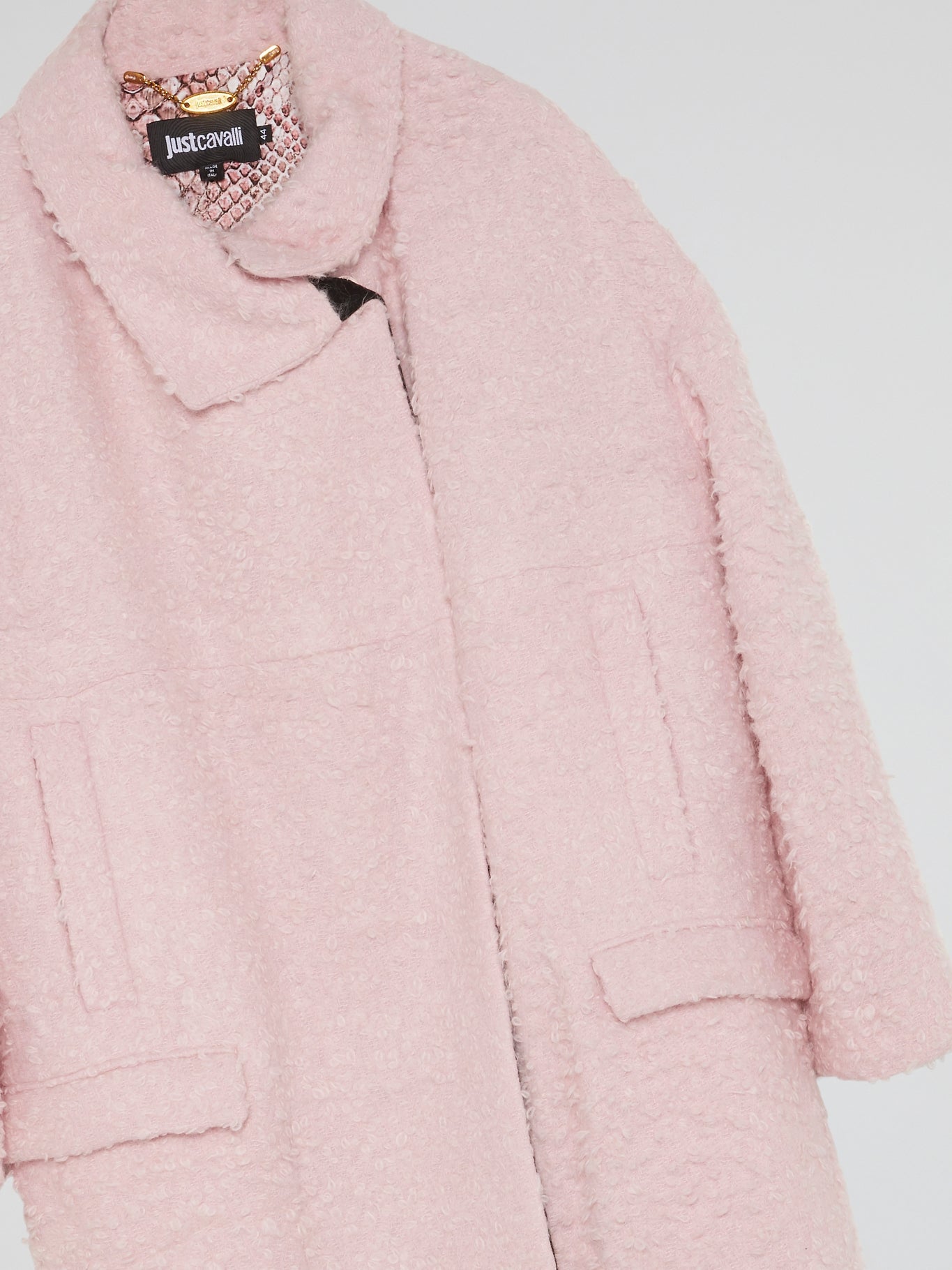 Pink Fur Trench Coat