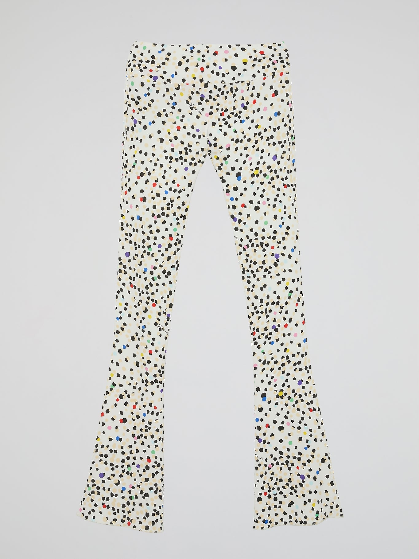 Polka Dot Bootcut Pants