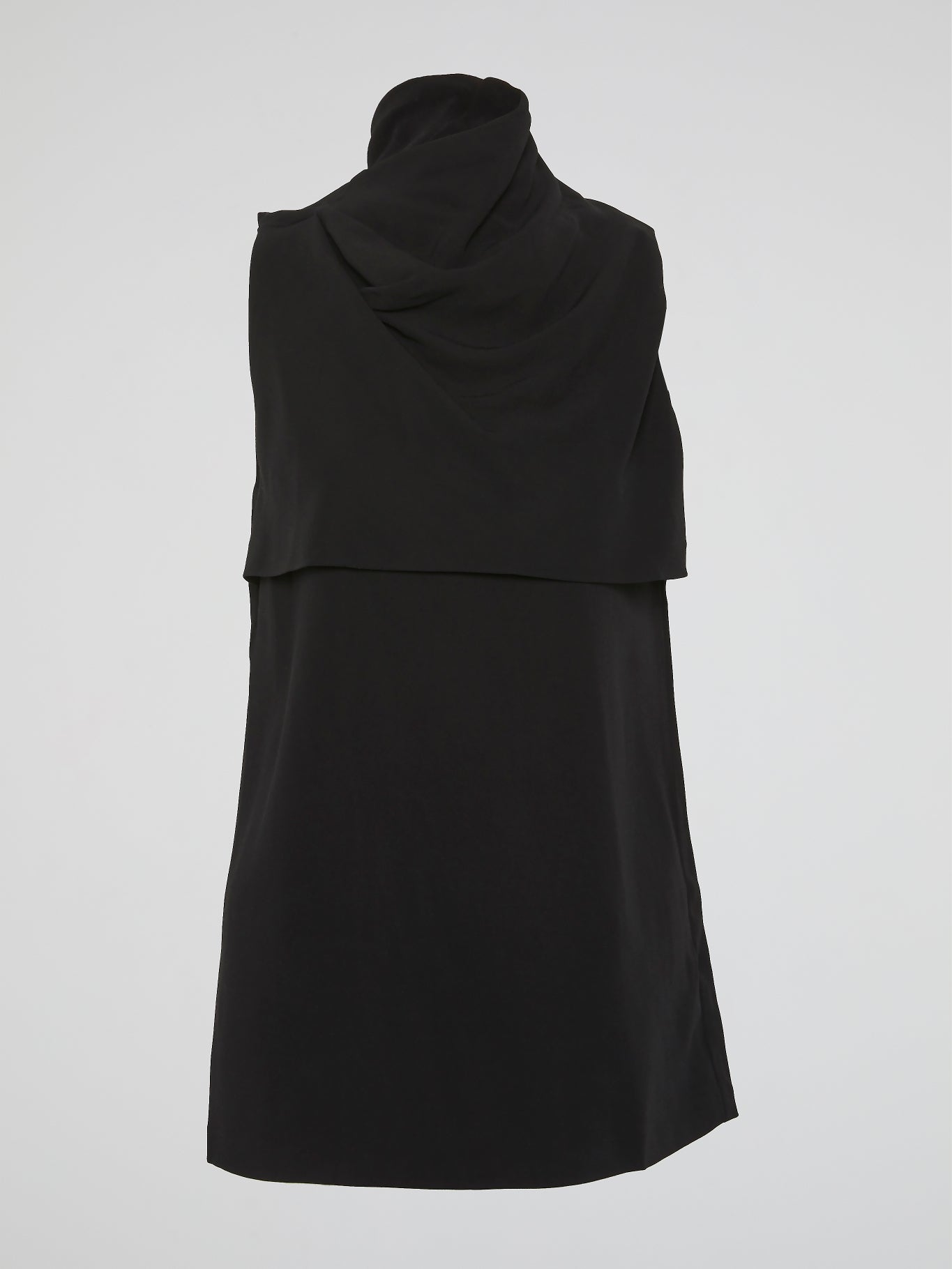 Black Cowl Neck Sleeveless Top