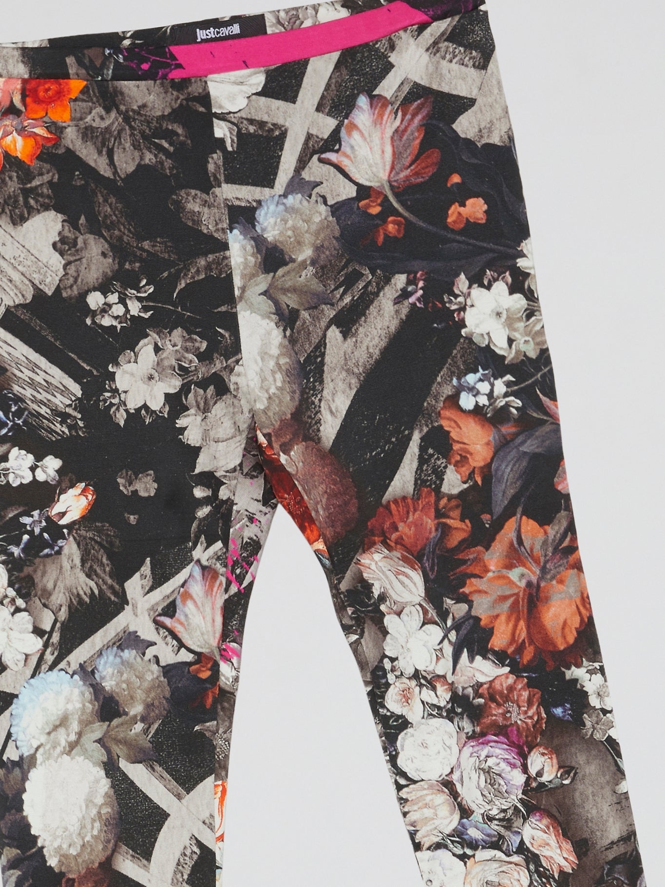 Graphic Floral Print Leggings