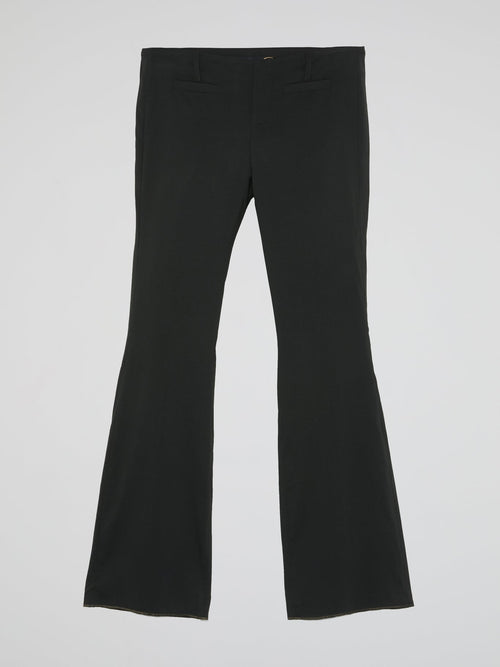 Black Bell Bottom Pants