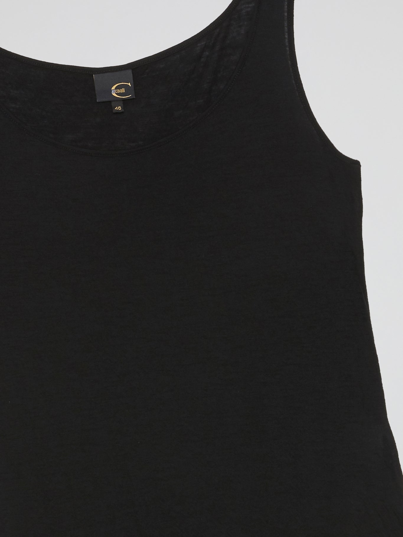 Black Cotton Tank Top