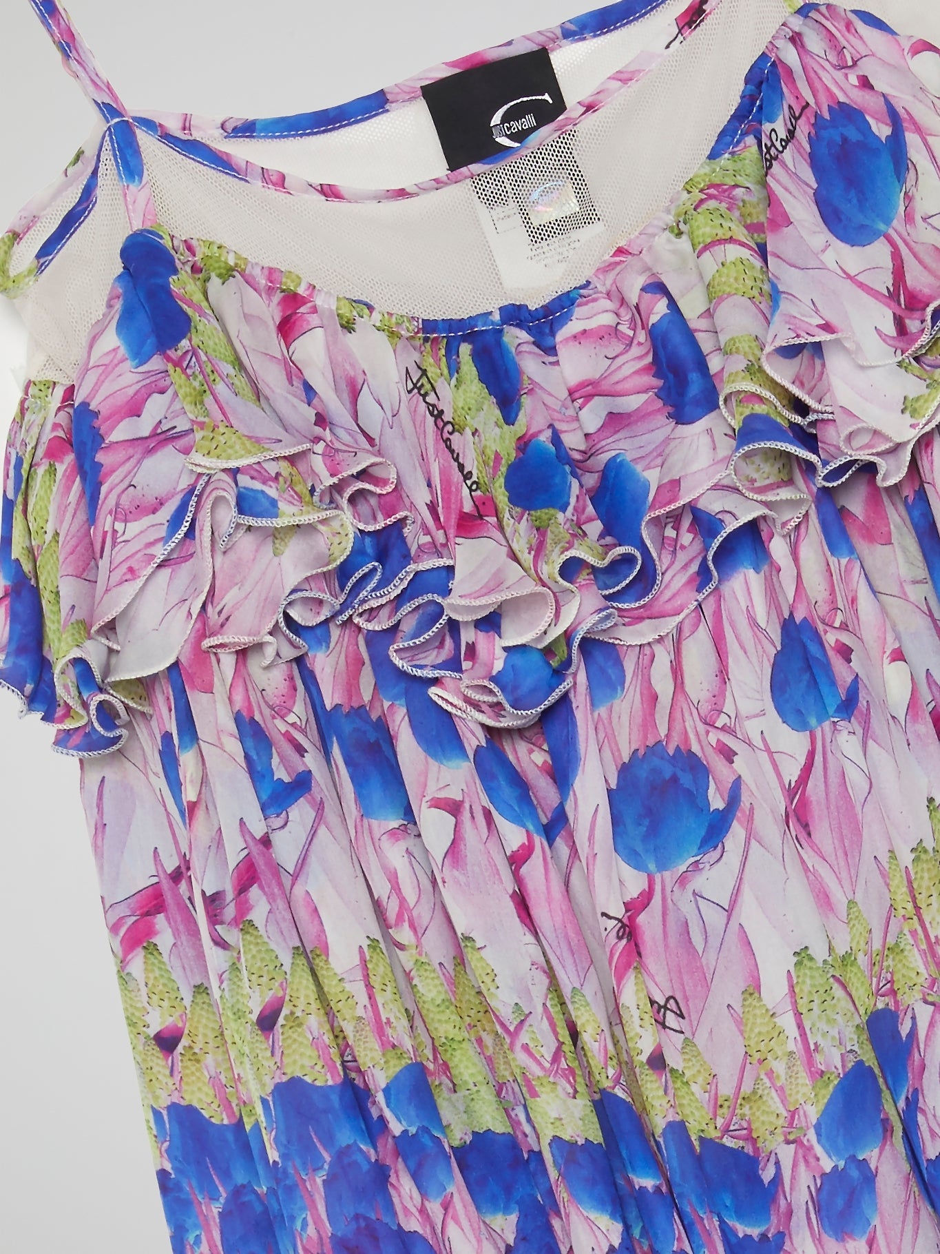 Floral Print Flounce Top