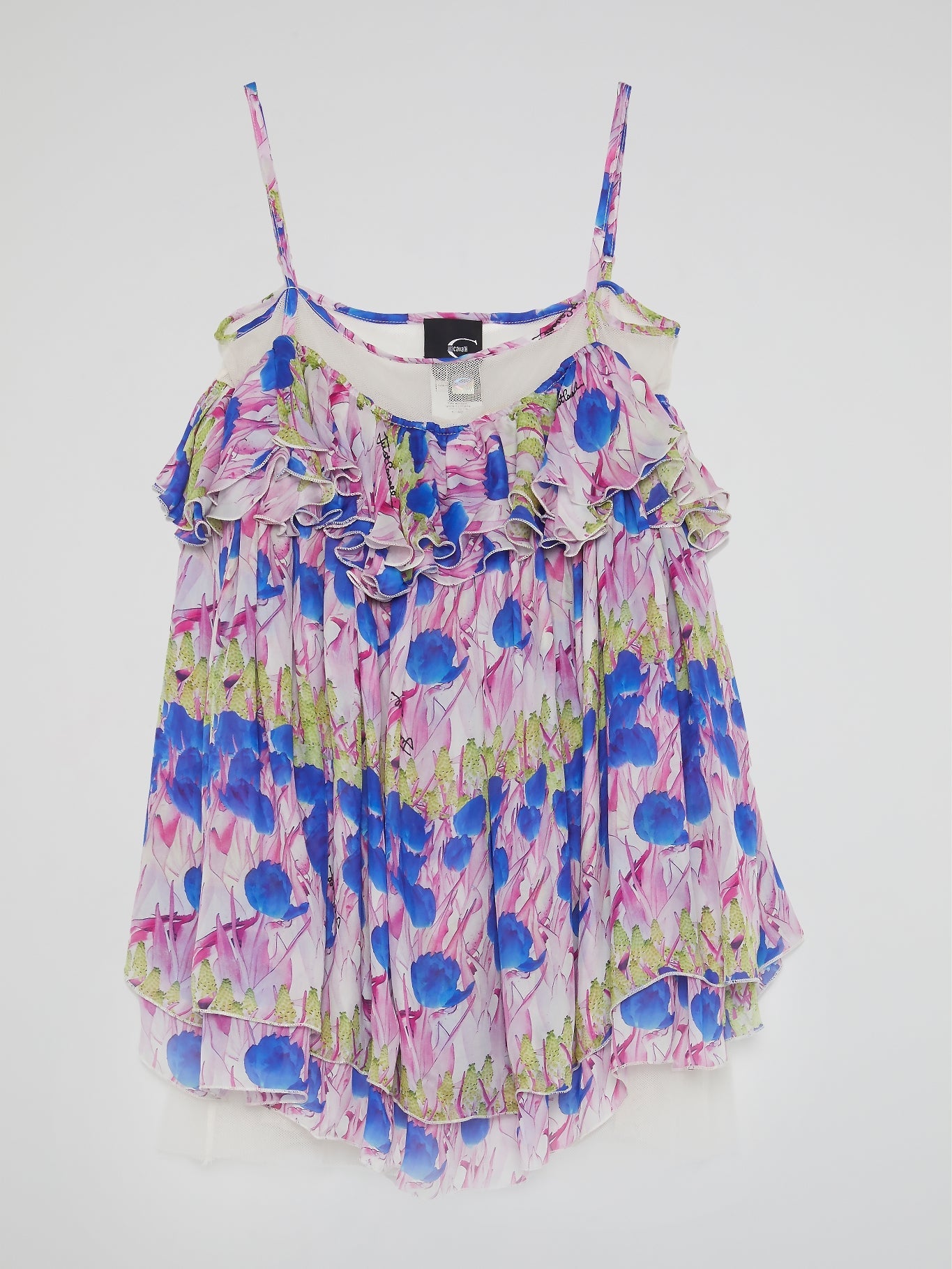 Floral Print Flounce Top