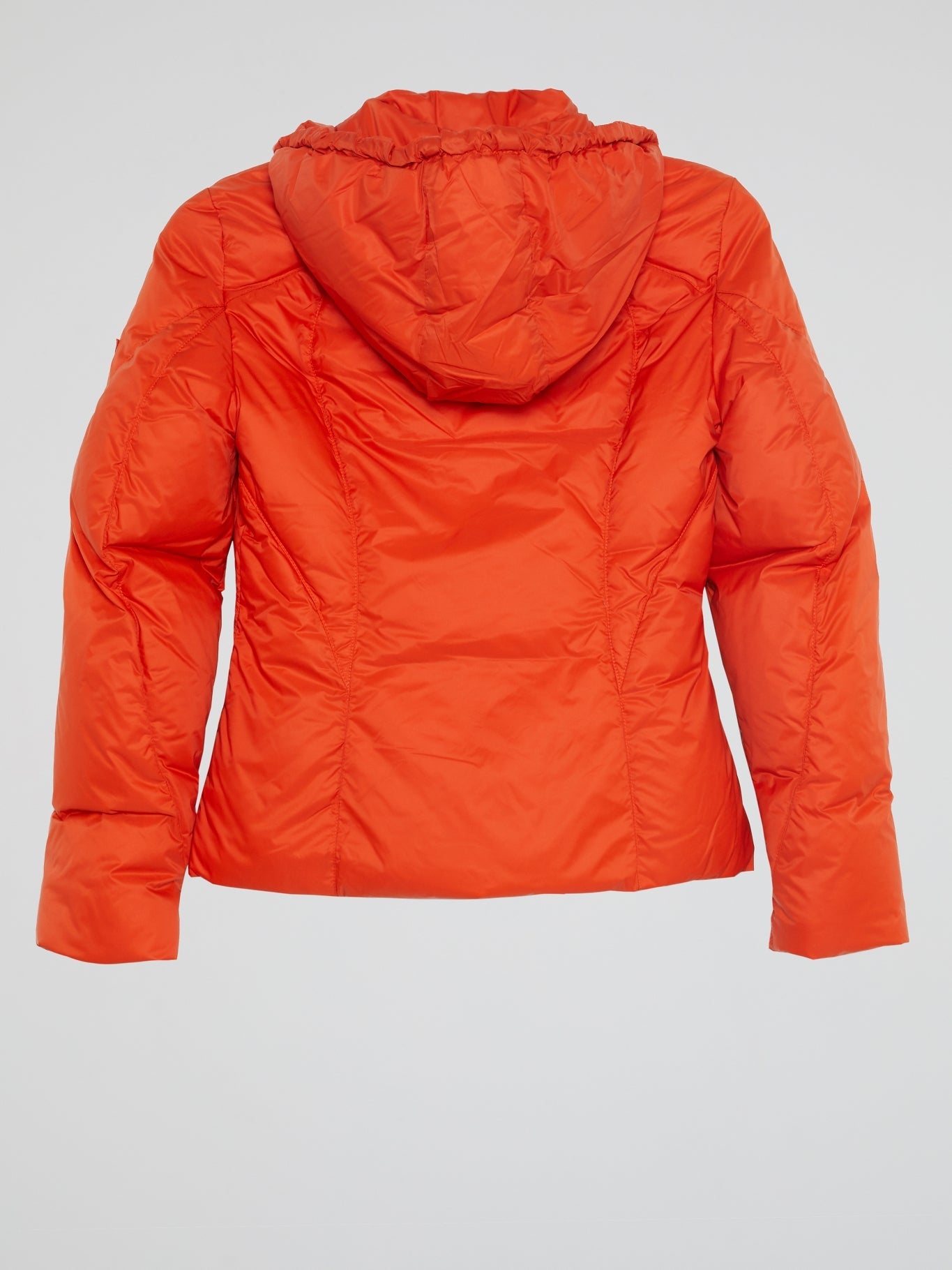 Orange Zip-Up Down Jacket