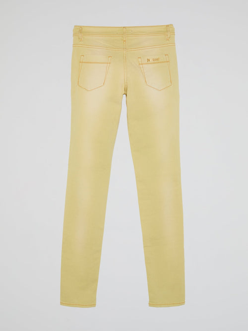 Yellow Slim Fit Jeans