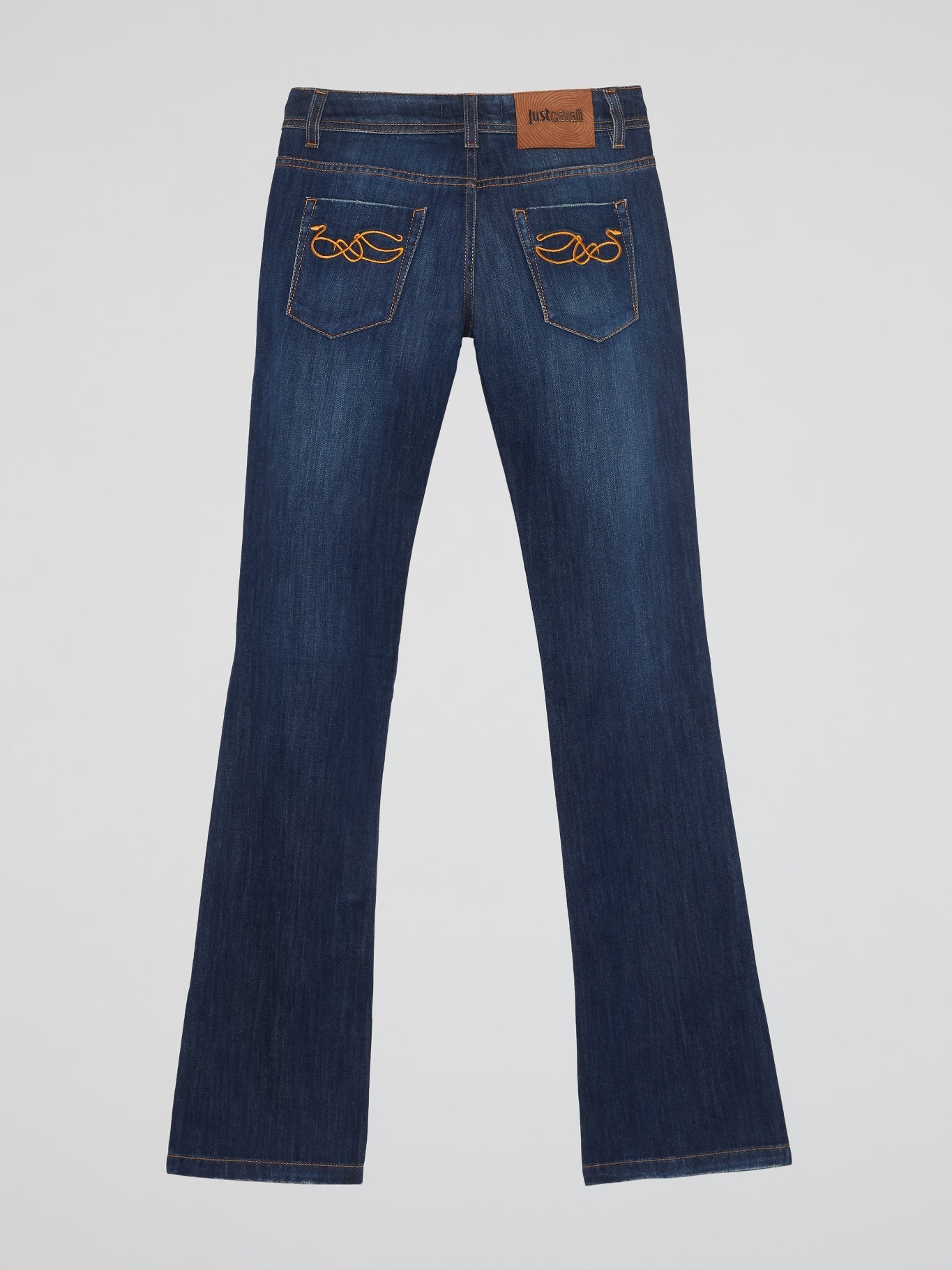 Navy Stonewash Bootcut Jeans