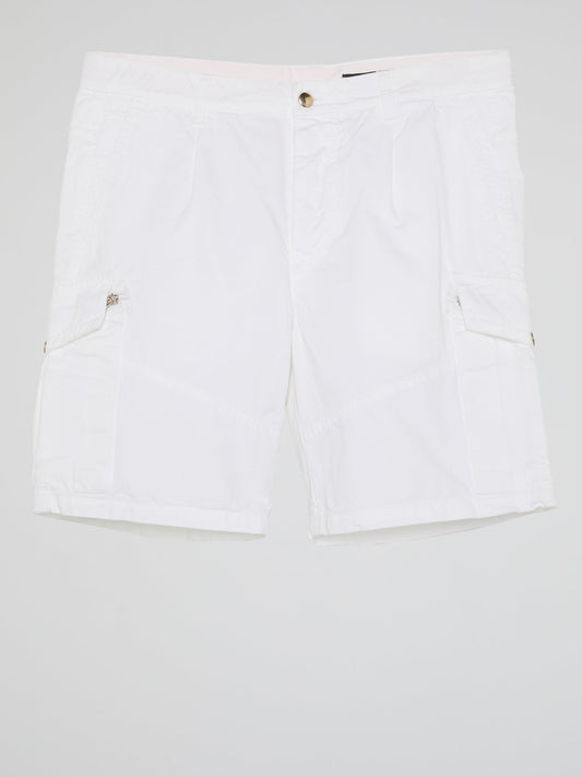 White Cargo Shorts