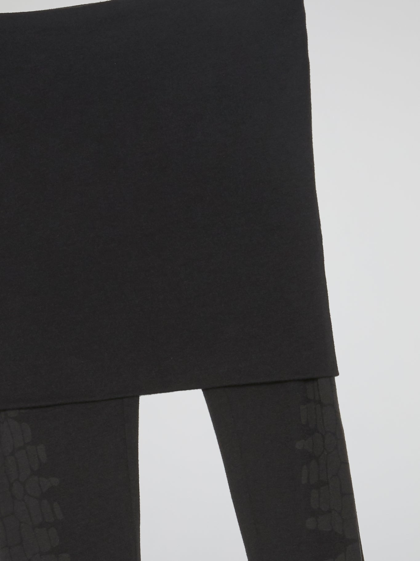 Black Overlay Reptilian Leggings