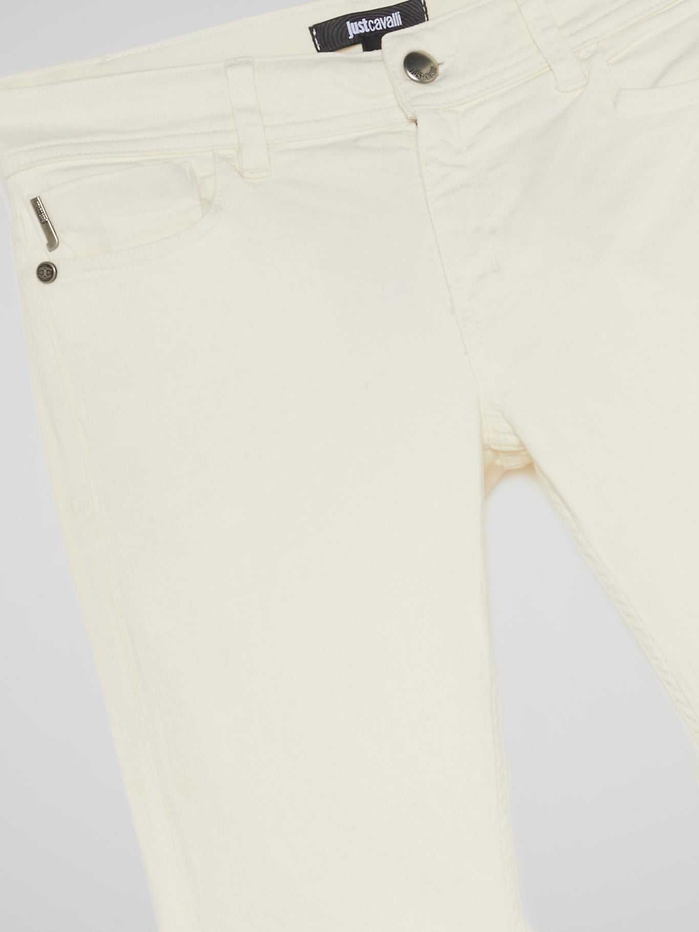 White Bootcut Jeans