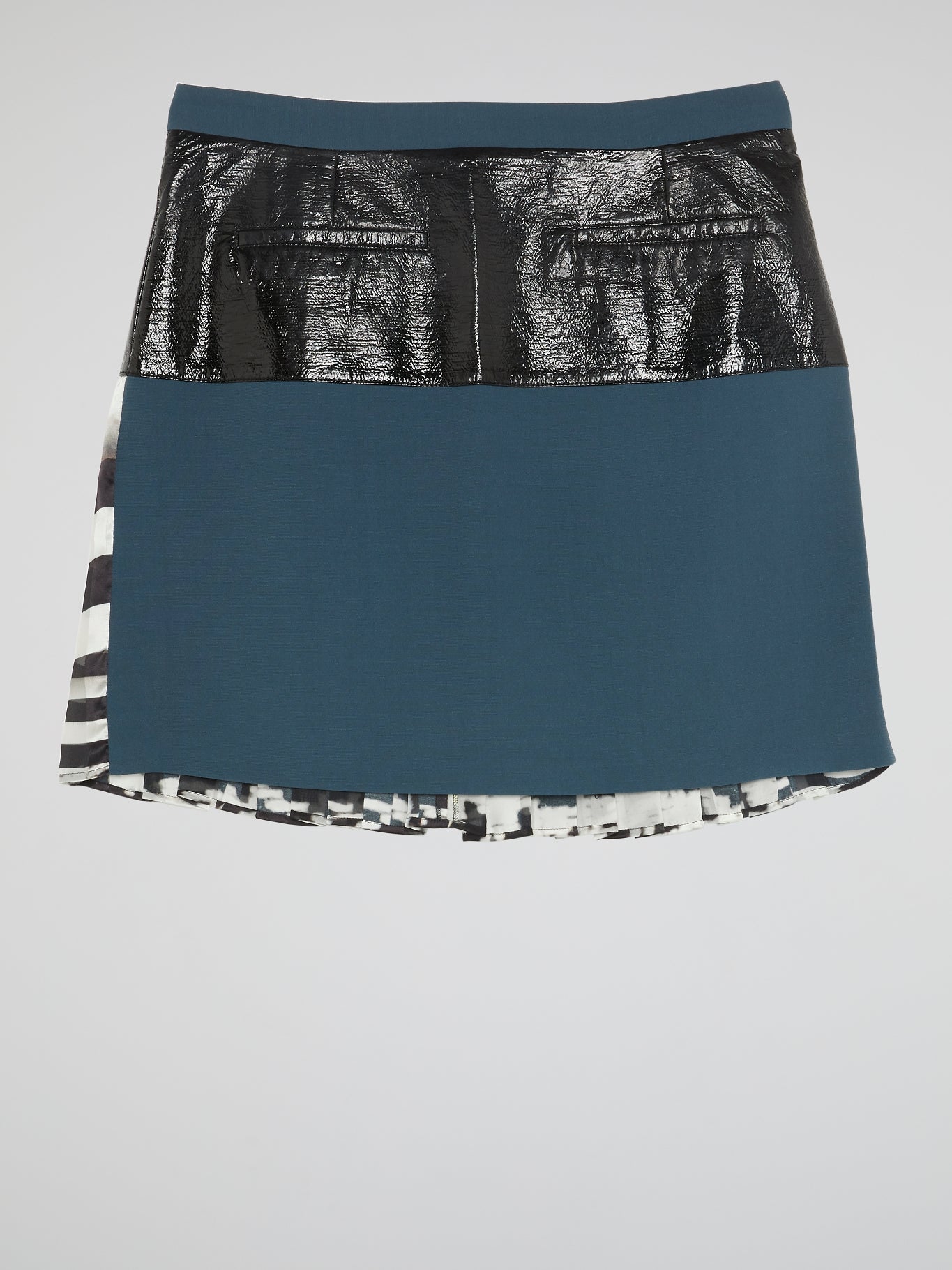 Pleat Front Mini Skirt