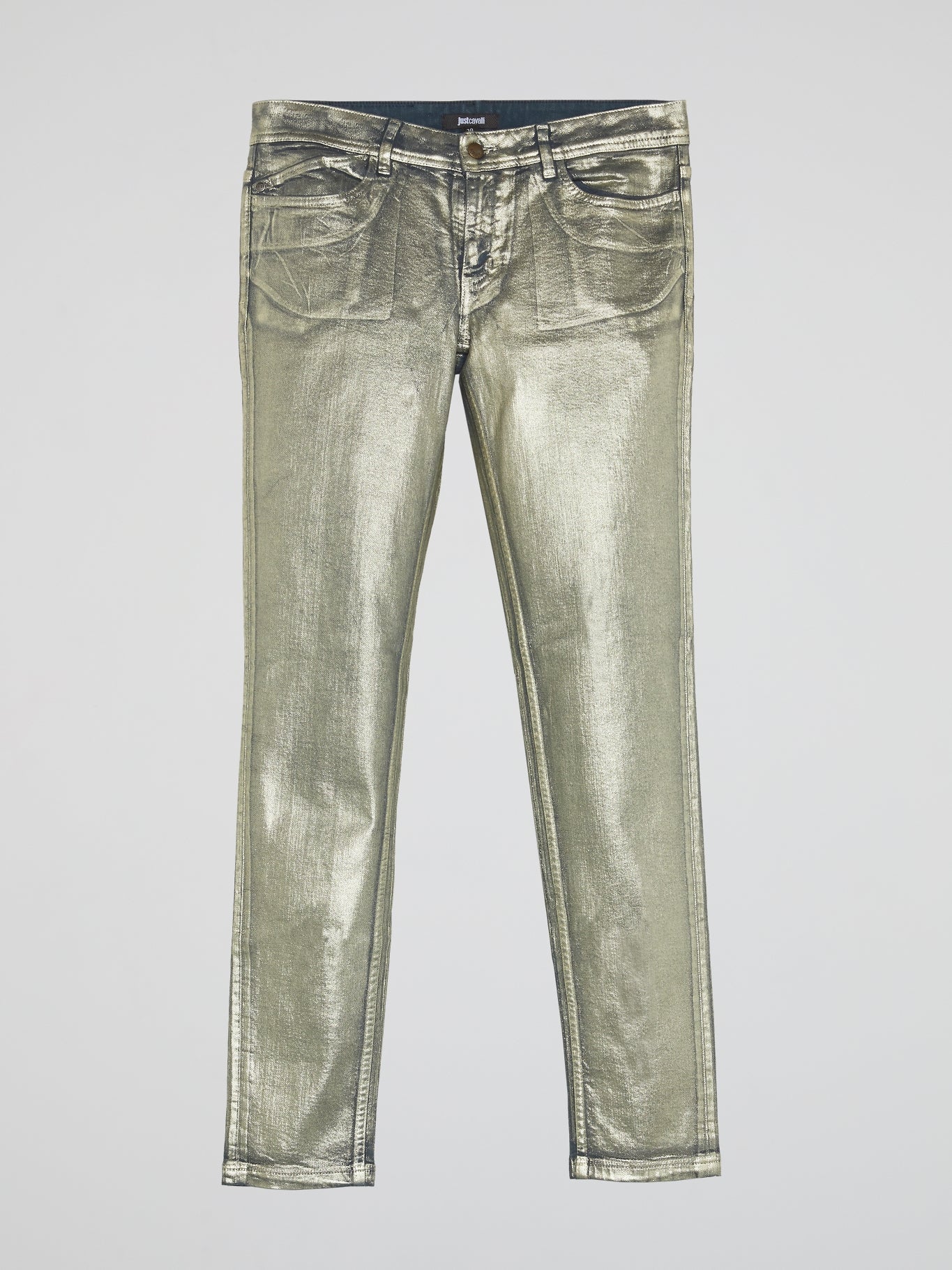 Metallic Slim Fit Jeans