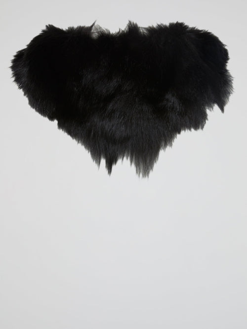 Black Fur Collar