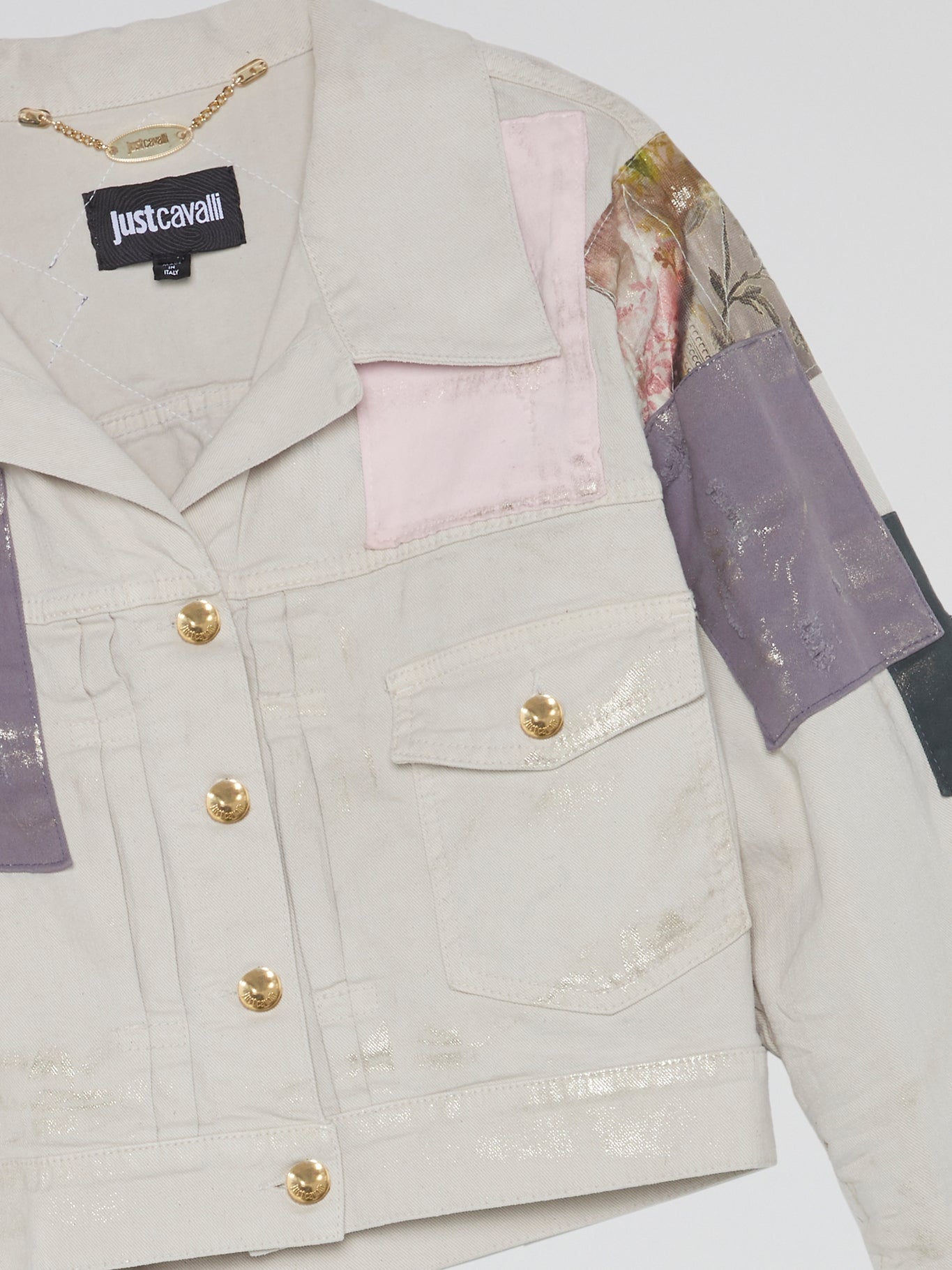 Patchwork Cropped Jacket