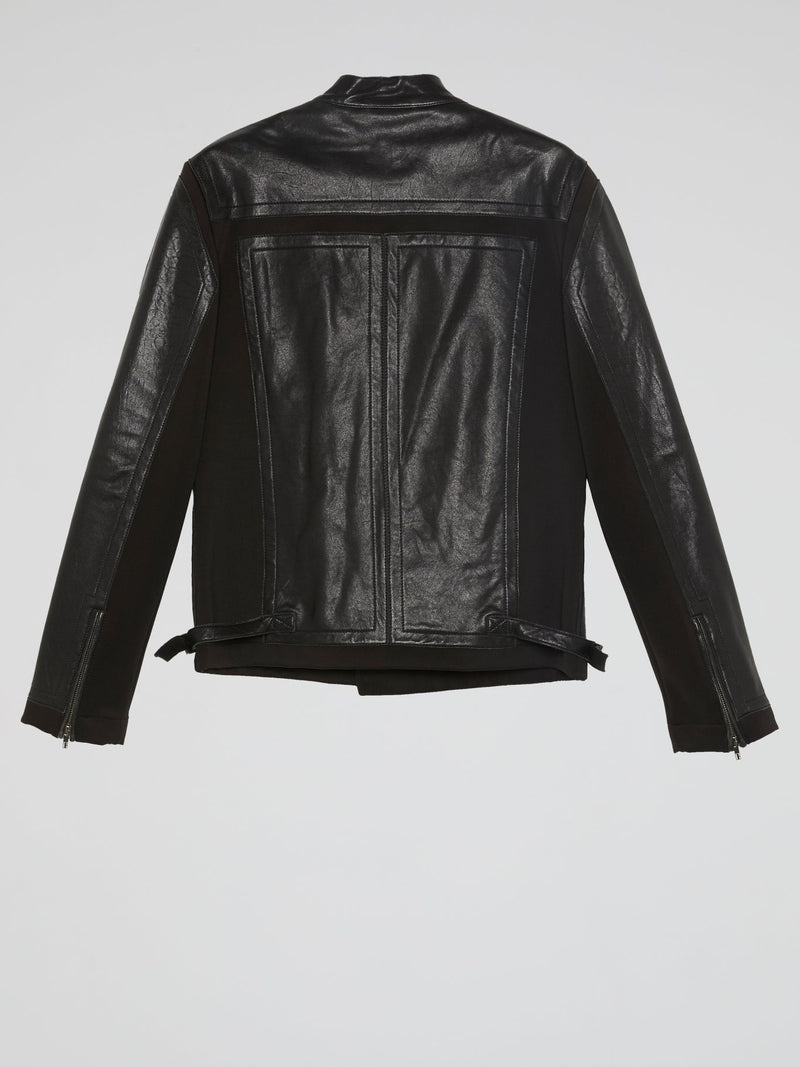 Black Leather Moto Jacket