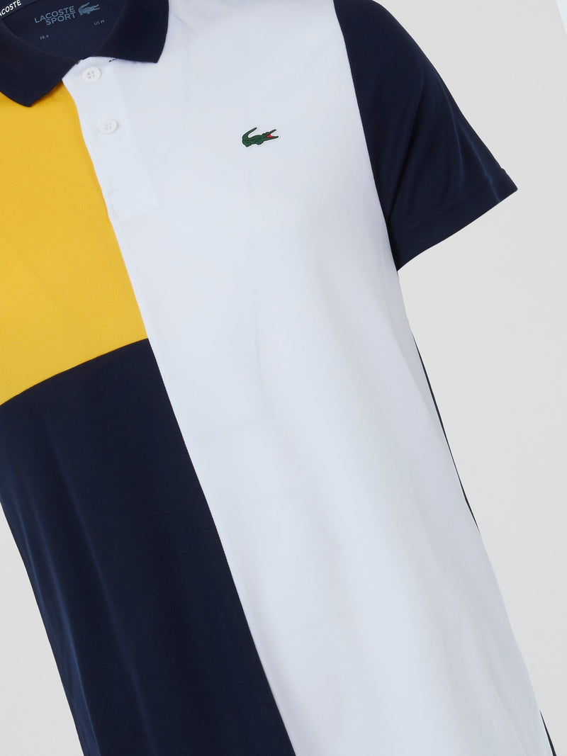 Colour Block Short Sleeve Polo Shirt