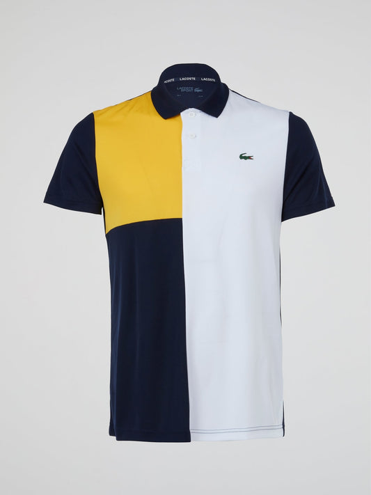 Colour Block Short Sleeve Polo Shirt
