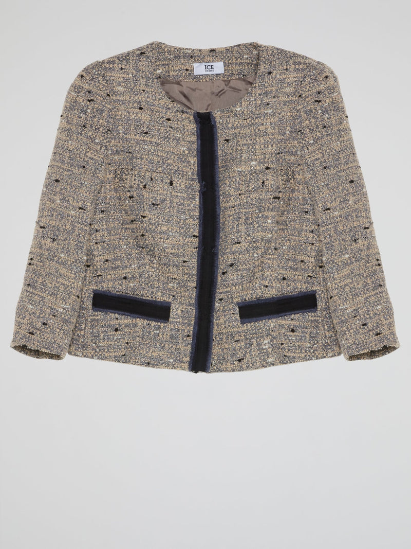 Embroidered Tweed Jacket