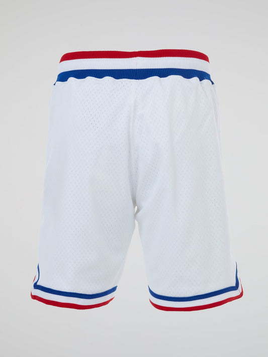 NBA White Authentic Basketball Shorts