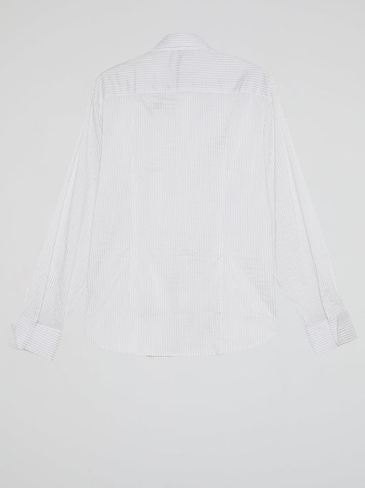 White Pinstripe Shirt