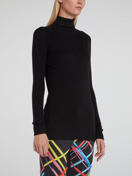 Black Turtleneck Sweater