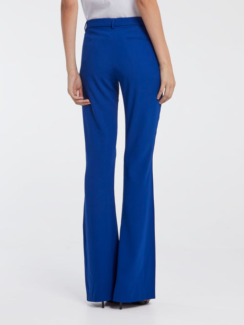 Blue Flared Pants