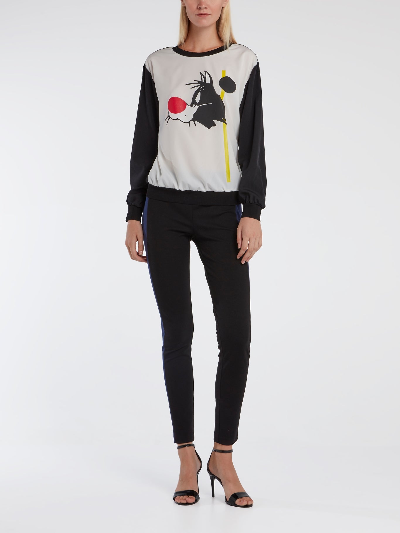 Colour Block Sylvester The Cat Top