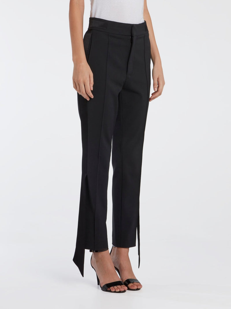 Black Skinny Tux Pants