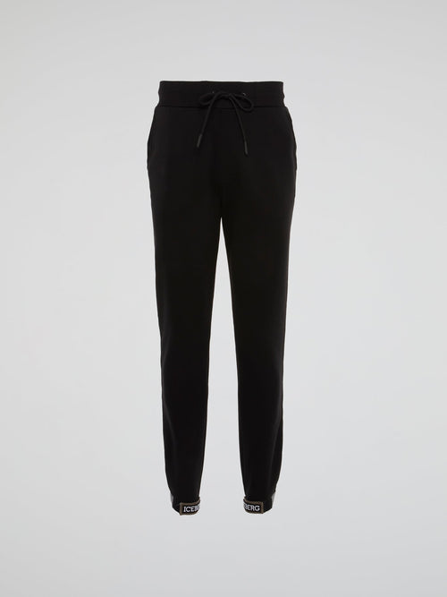 Black Logo Edge Trousers