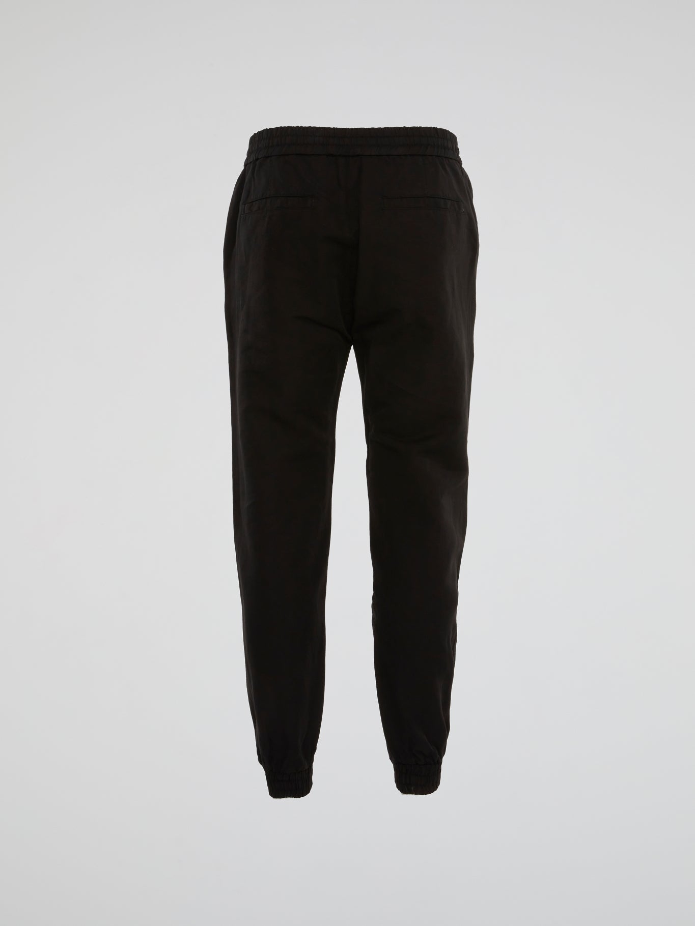 Black Drawstring Logo Edge Track Pants