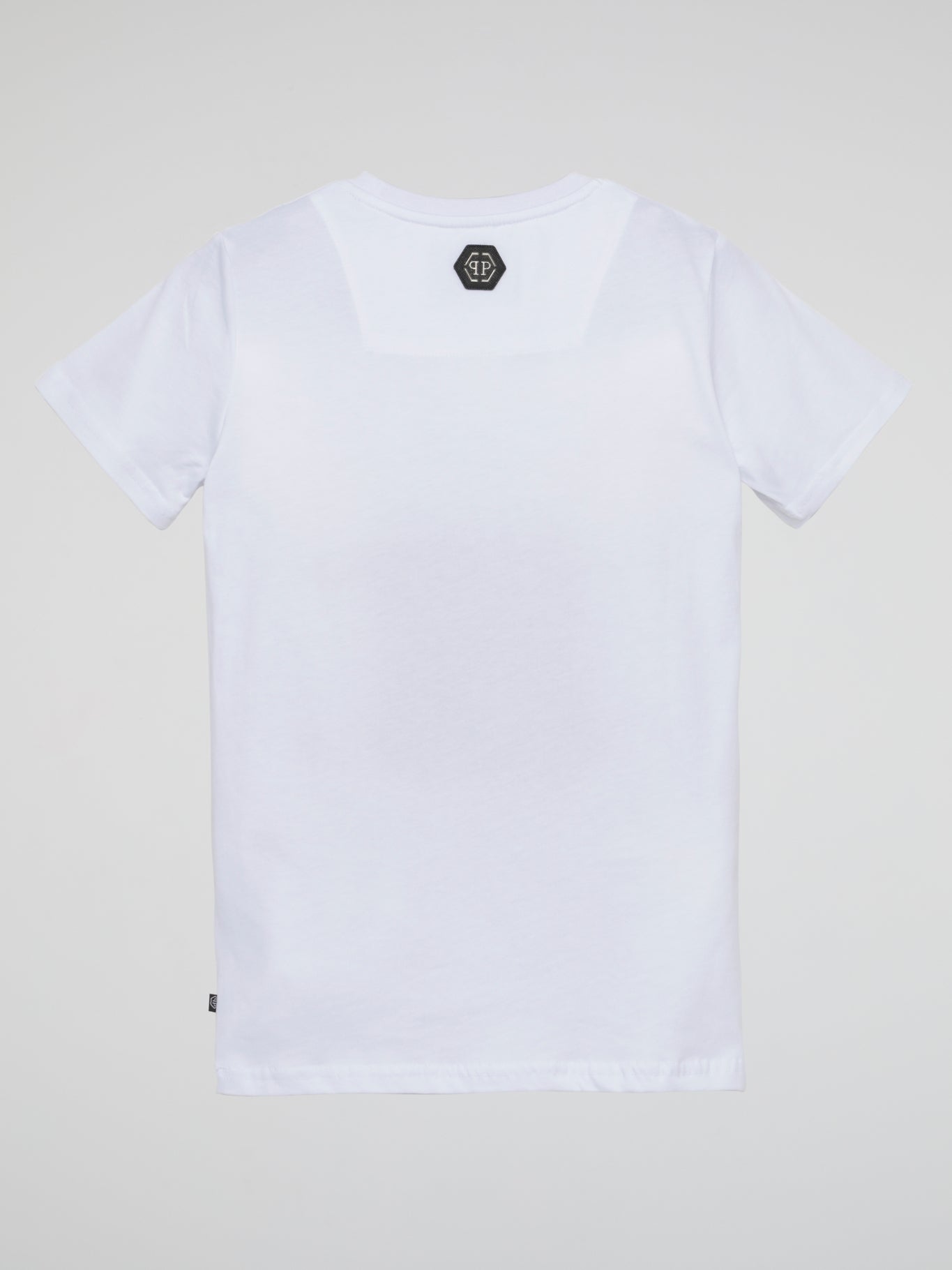 White Embroidered Plein Logo T-Shirt (Kids)