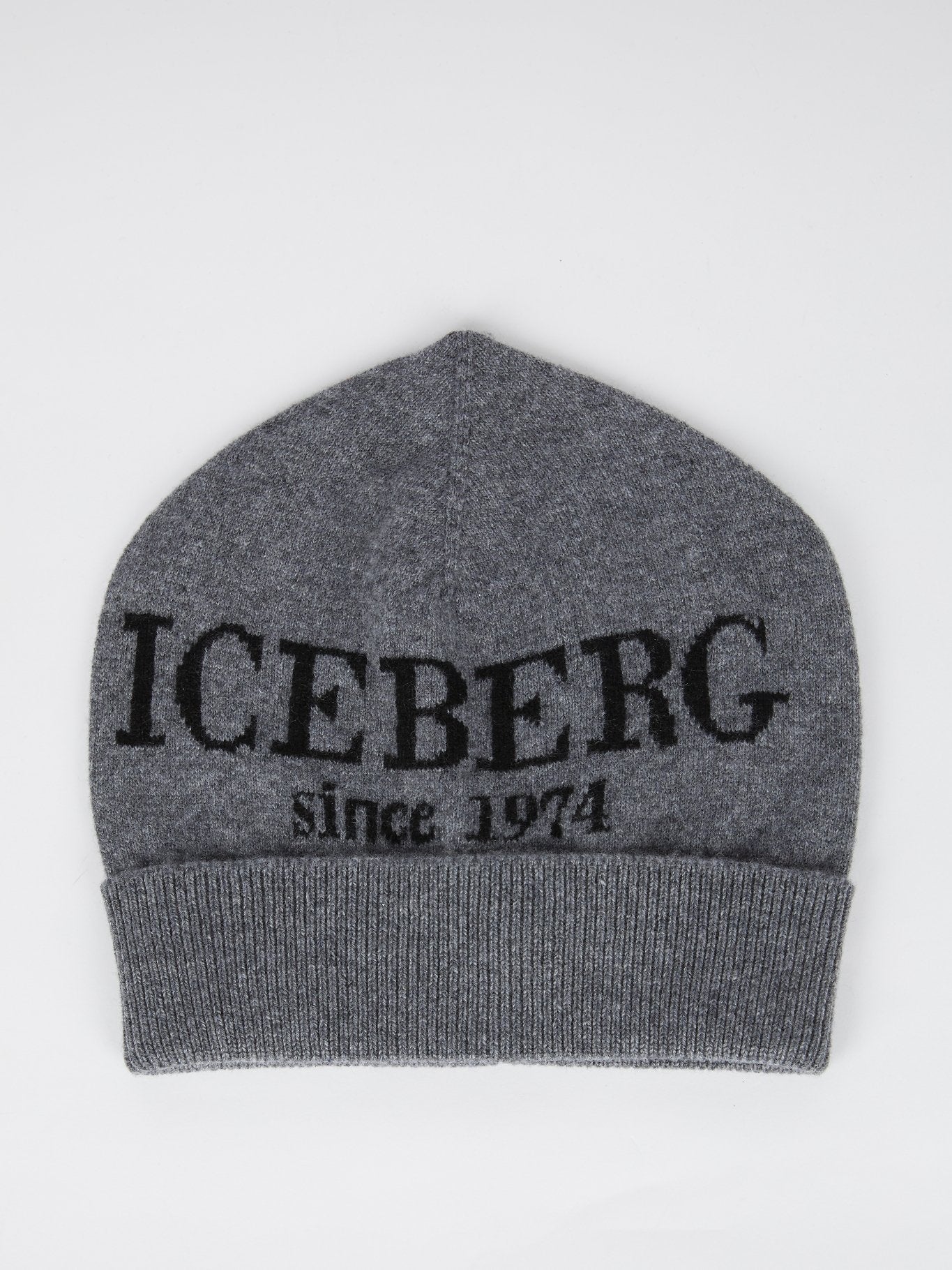 Grey Logo Cashmere Beanie