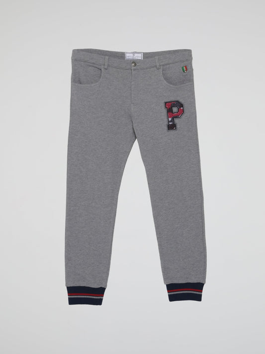 PP78 Grey Stripe Edge Trousers (Kids)