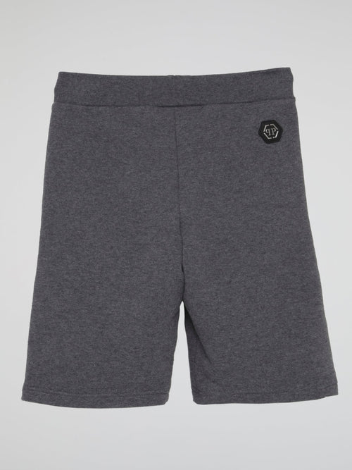 Plein Star Grey Jogging Shorts (Kids)