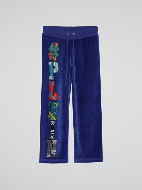 Blue Velvet Sweatpants (Kids)