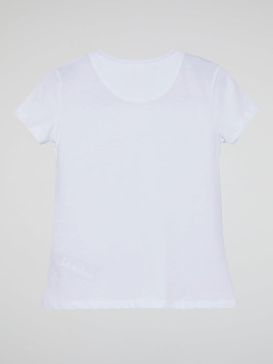 PLN Girl White Crewneck T-Shirt (Kids)