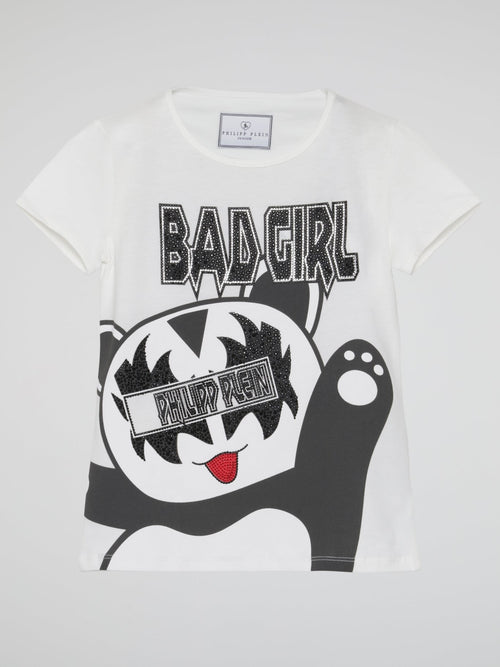 Bad Girl White T-shirt (Kids)