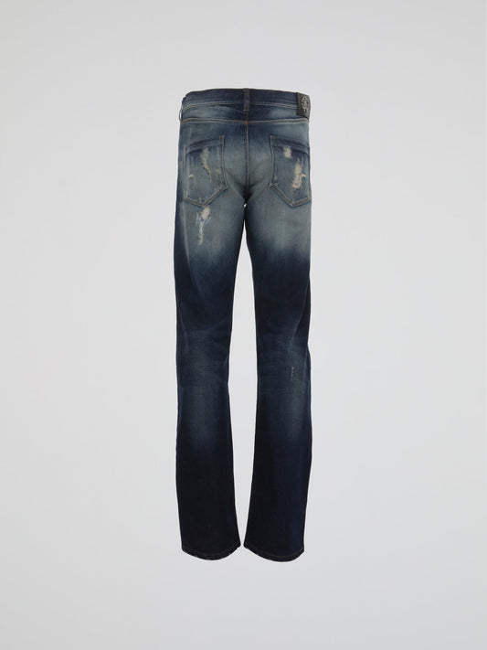 Distressed Denim Jeans