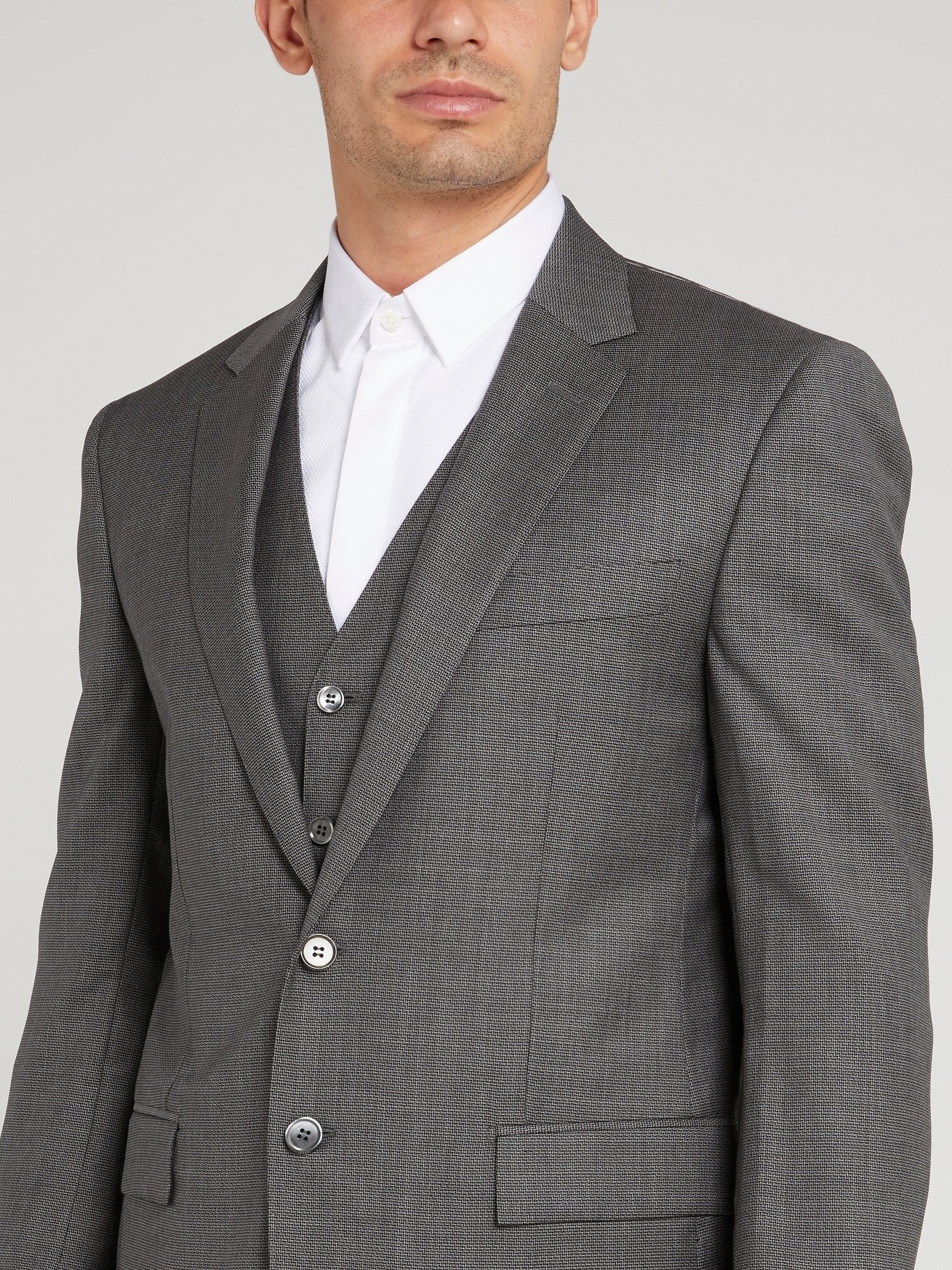 Grey Two-Button Suit