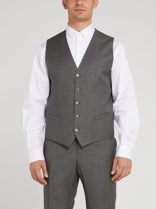 Grey Two-Button Suit