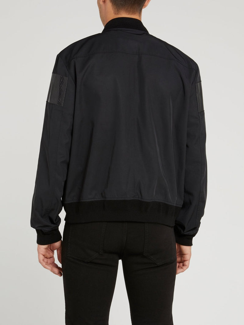 Black Snake Panel Jacket