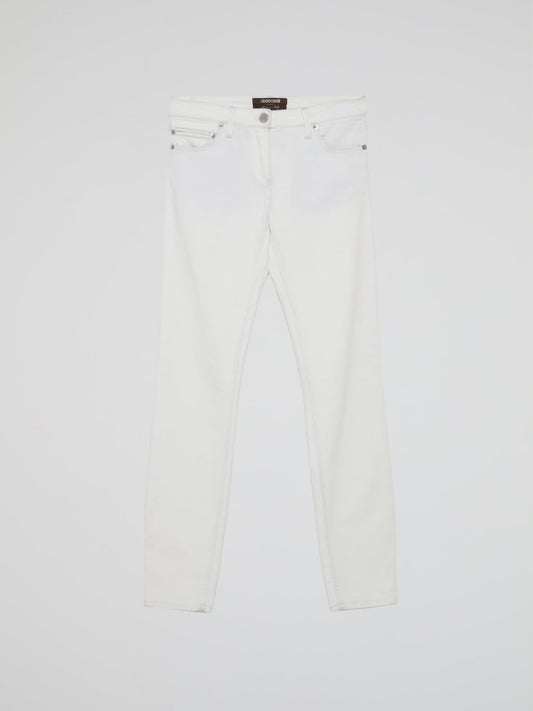 White Slim Fit Jeans