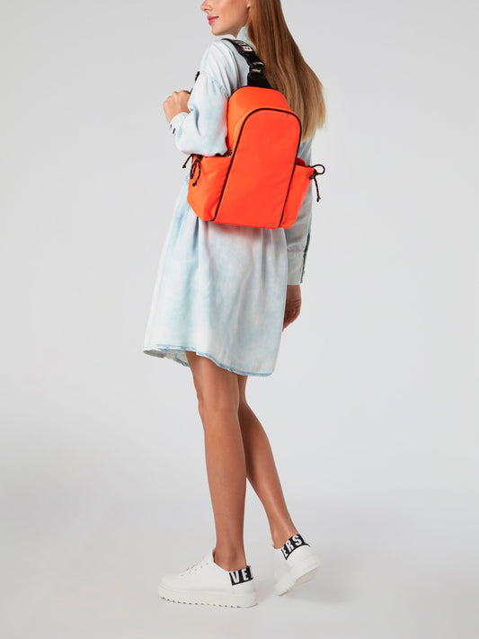 Kenzie Neon Orange Neoprene Backpack